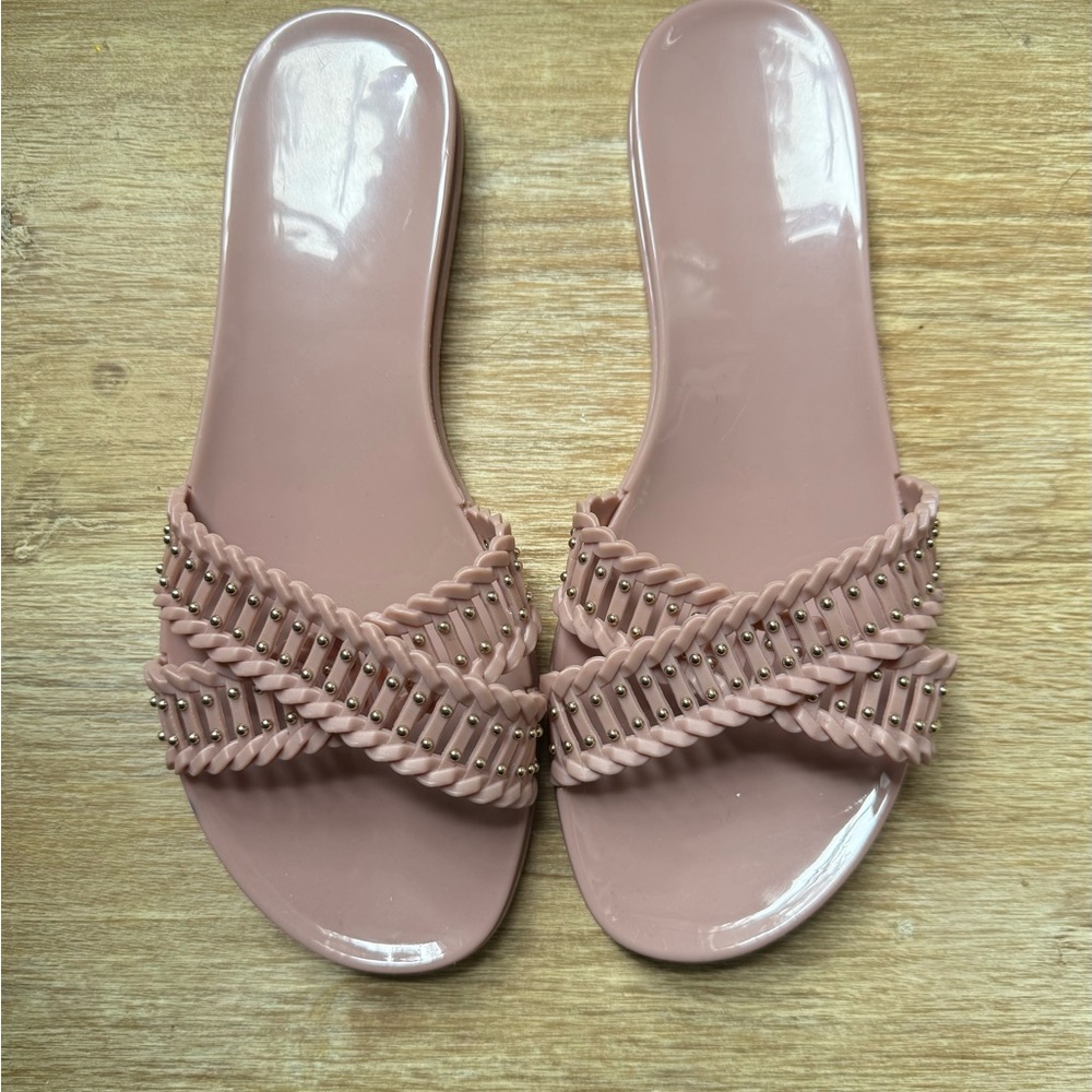 Vince Camuto Blush Pink Slide Jelly Sandals